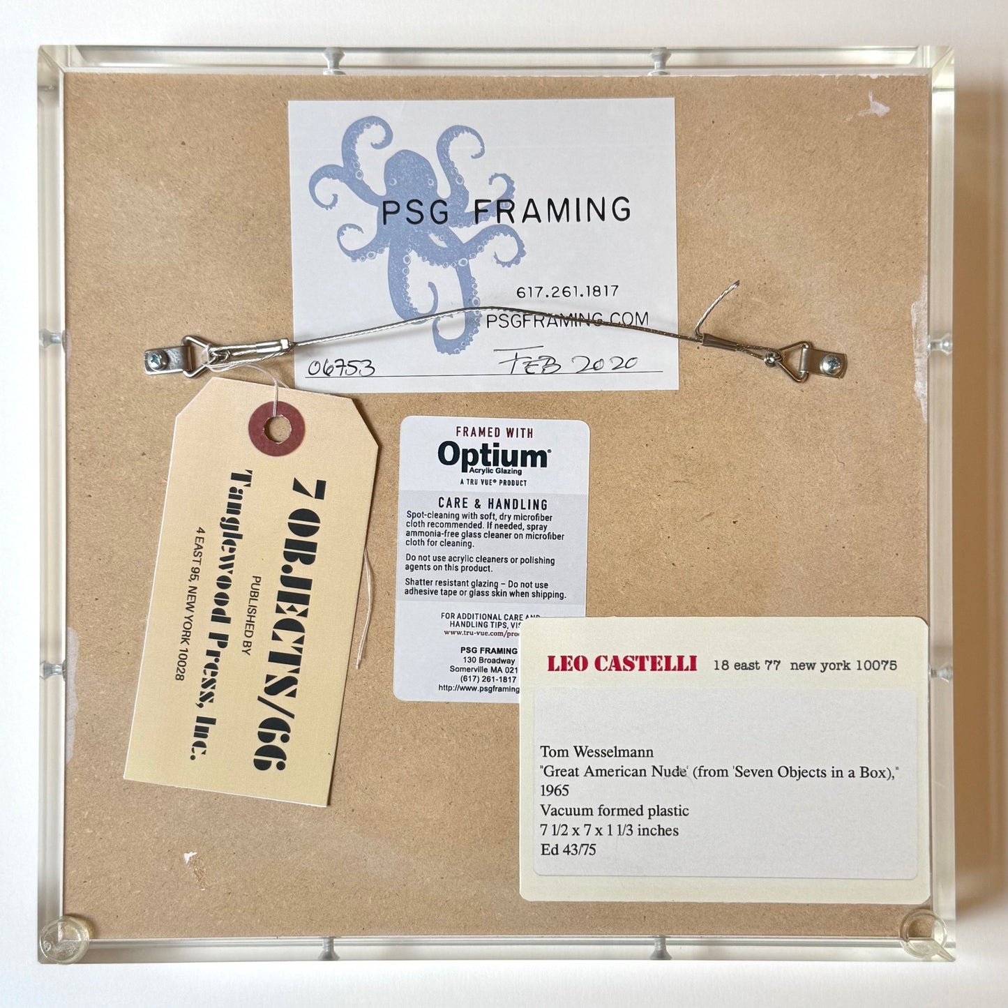 Tom Wesselmann Little Nude 1966 I.C.A. 6 Signed Multiple JKLFA