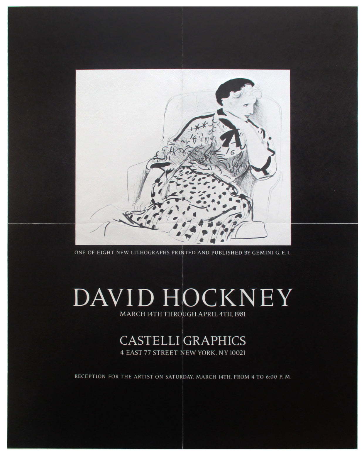 デビッドホックニー 1981年アートポスター - 絵画/タペストリ