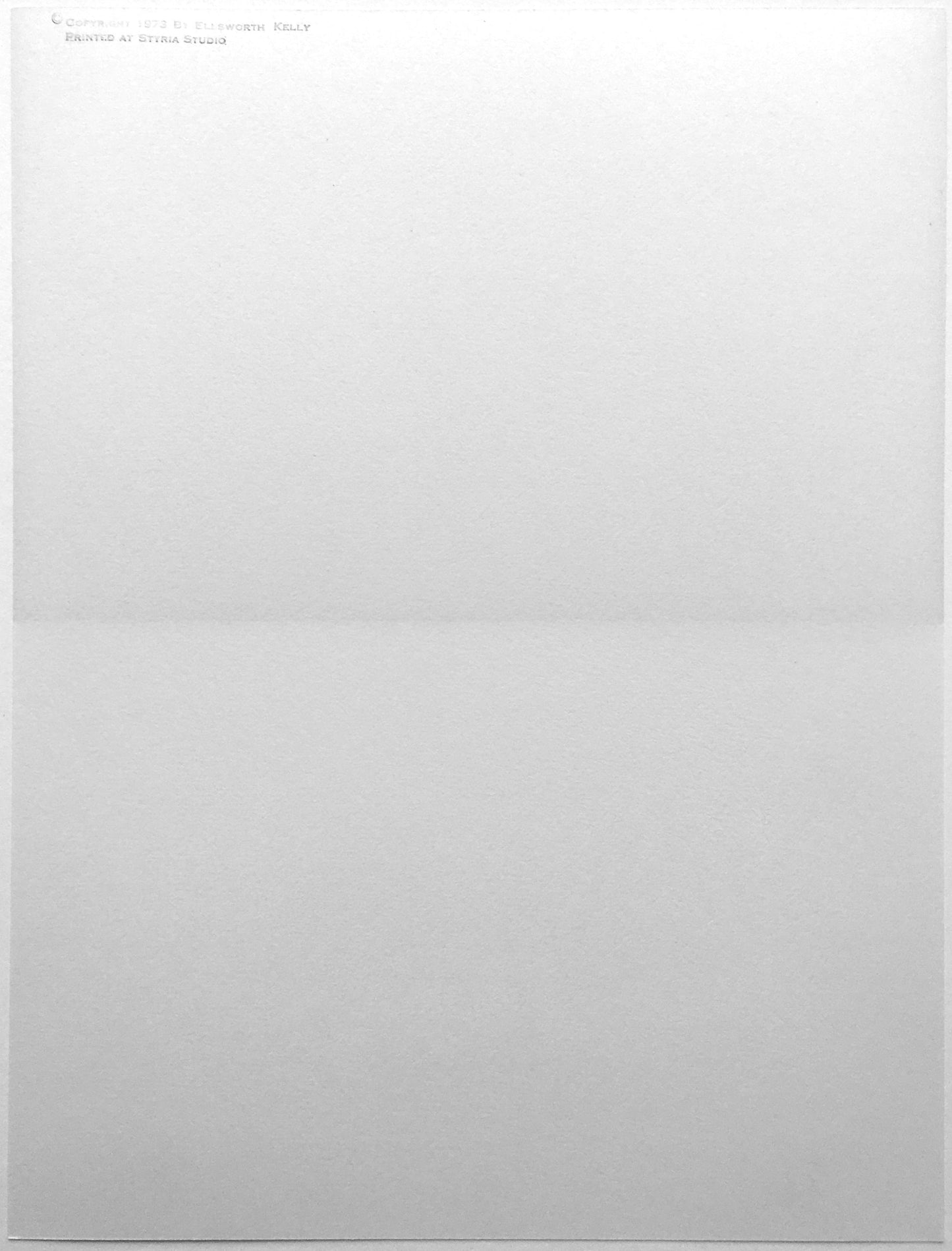 Ellsworth Kelly Untitled 1973 Axsom 92 Limited Edition Screenprint
