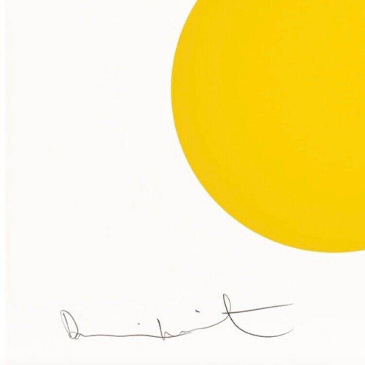 Damien Hirst Mickey 2014 silkscreen print detail of Signature
