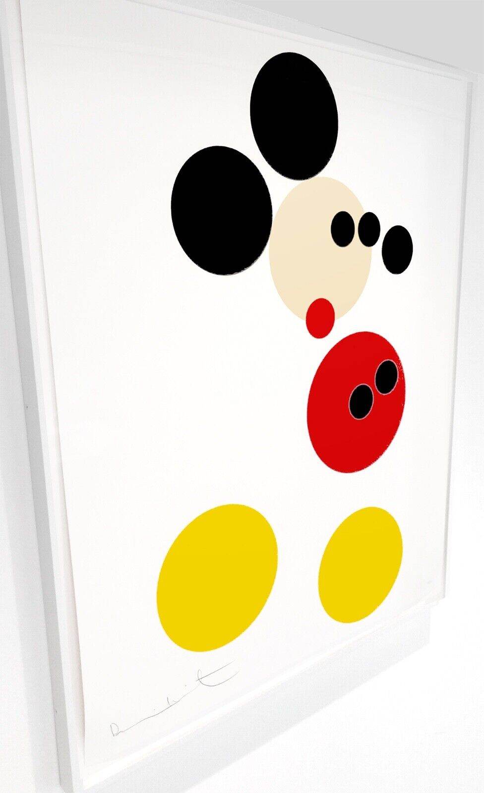 Damien Hirst Mickey 2014 silkscreen print in gallery