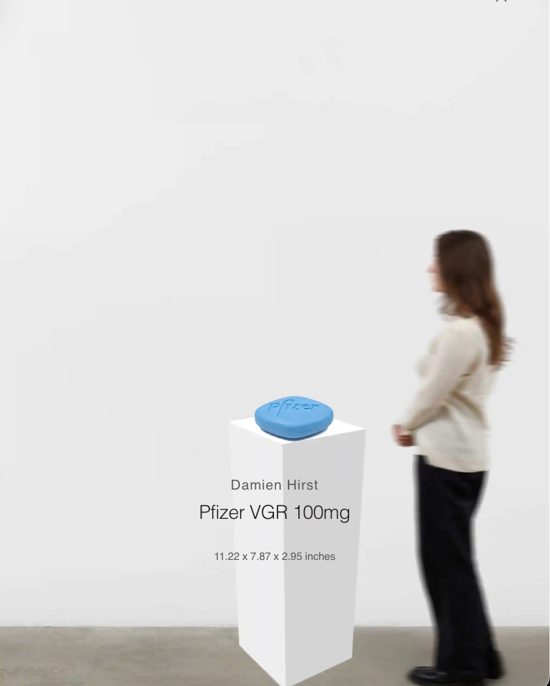 Damien Hirst Pop Art Shown To Scale