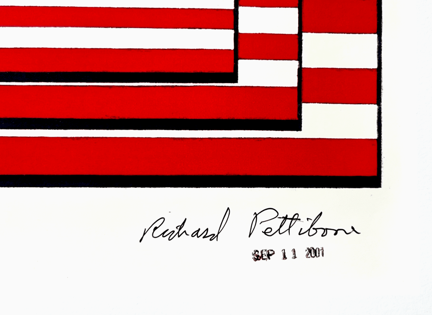 Richard Pettibone Unique Appropriation Jasper Johns Three Flags 1958 - Joseph K. Levene Fine Art, Ltd.