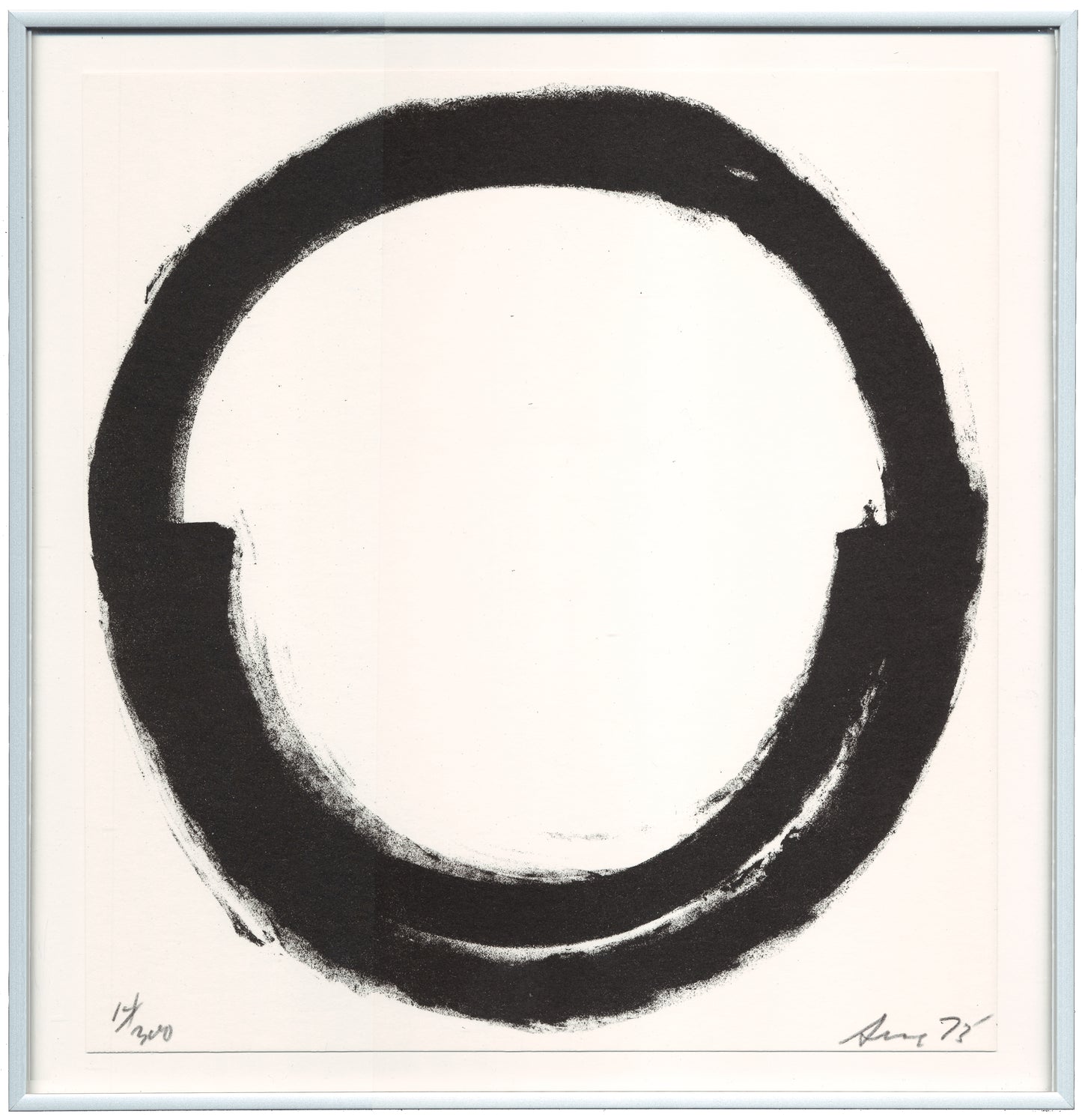 Richard Serra Untitled 1973 Signed Original Lithograph On Rag Paper