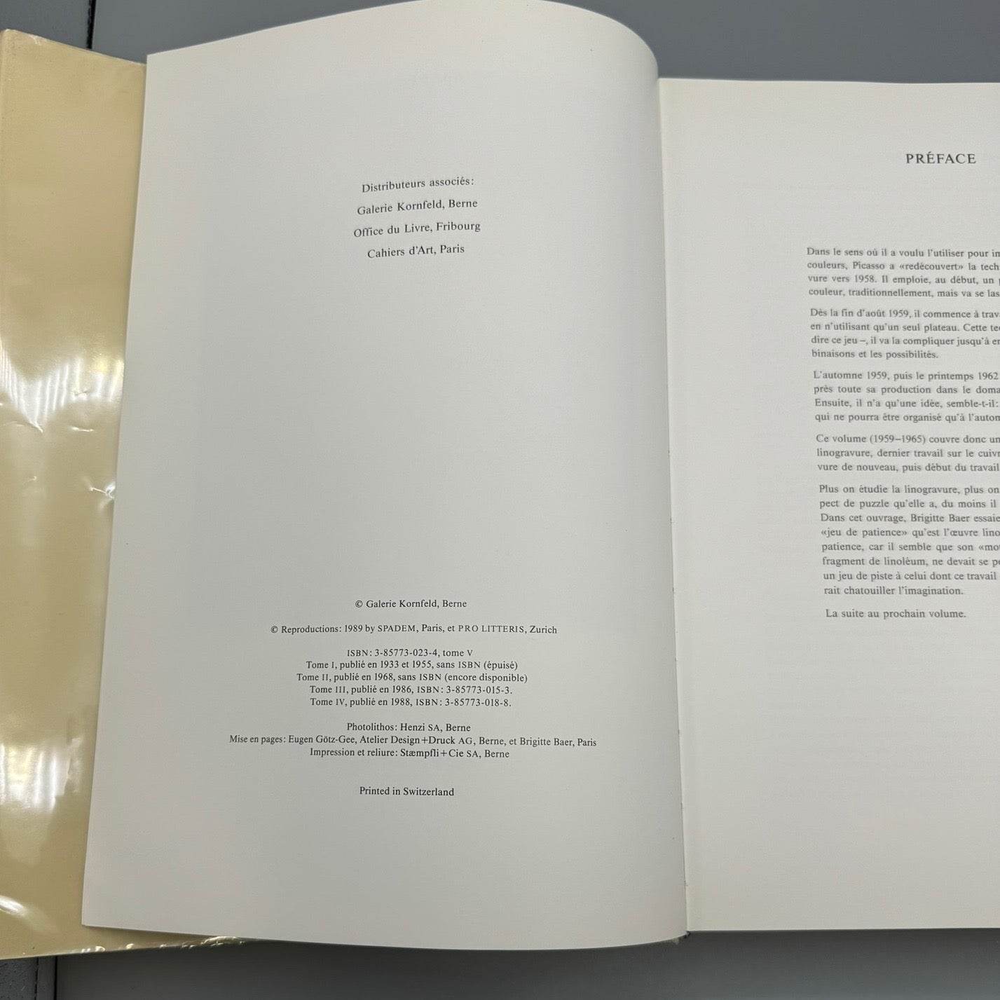 Picasso: Peintre-Graveur Tome V, Catalogue Raisonne de L'Oeuvre Grave et Des Monotypes, 1959-1969 - Joseph K. Levene Fine Art, Ltd.