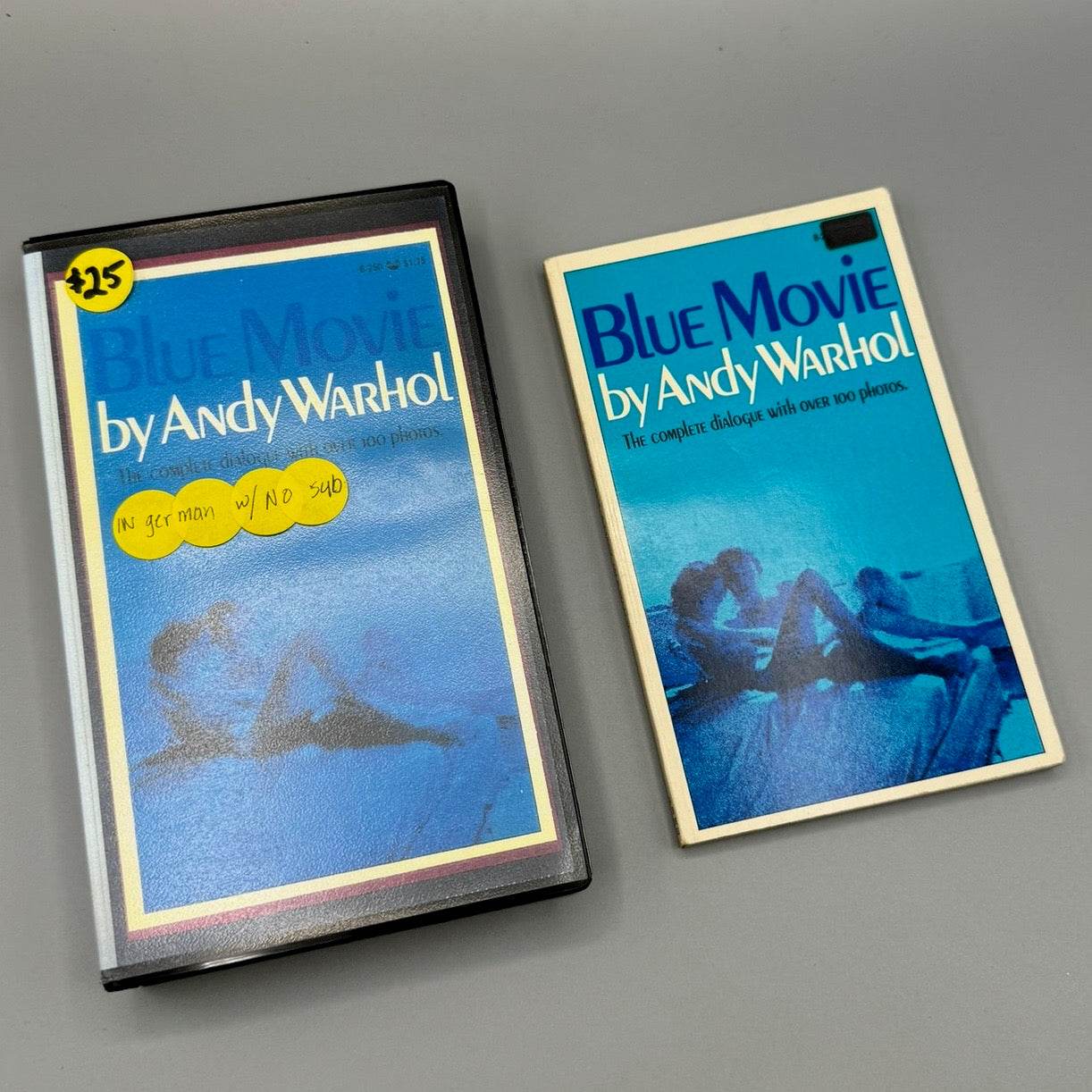Andy Warhol Blue Movie Paperback 1st Ed & VHS Tape 1970 - Joseph K. Levene Fine Art, Ltd.