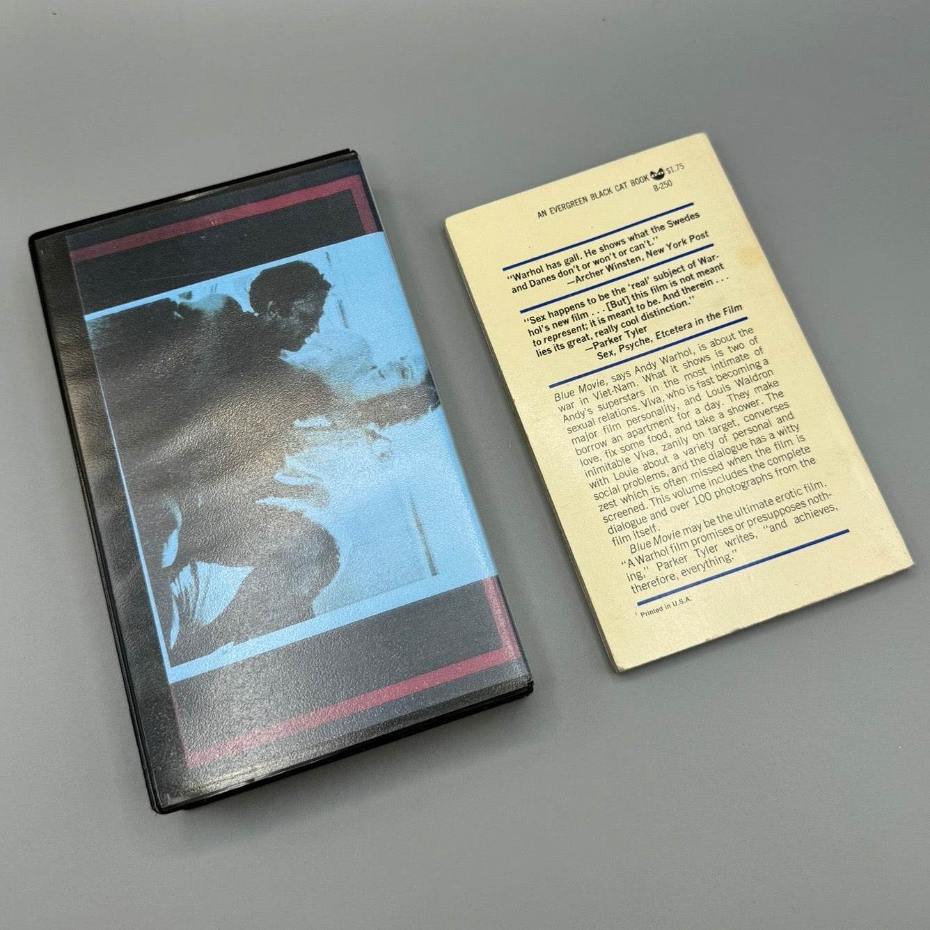 Andy Warhol Blue Movie Paperback 1st Ed & VHS Tape 1970 - Joseph K. Levene Fine Art, Ltd.