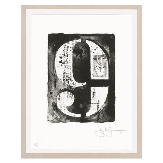 Jasper Johns Figure 9 from 0–9 2012 ULAE 321 Signed Original Lithograph - Joseph K. Levene Fine Art, Ltd.