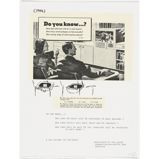 Nam June Paik Untitled 1973 Signed Limited Edition Screenprint - Joseph K. Levene Fine Art, Ltd.
