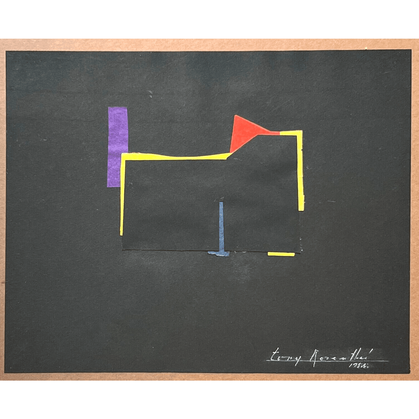 Tony Rosenthal Untitled, 1988 Signed Dated Unique Collage Paper - Joseph K. Levene Fine Art, Ltd.