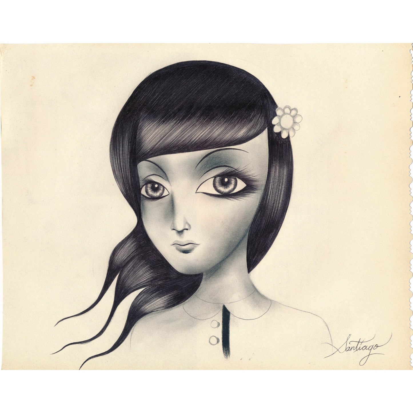 Santiago Rubino Untitled, 2006 Signed Unique Charcoal Drawing - Joseph K. Levene Fine Art, Ltd.