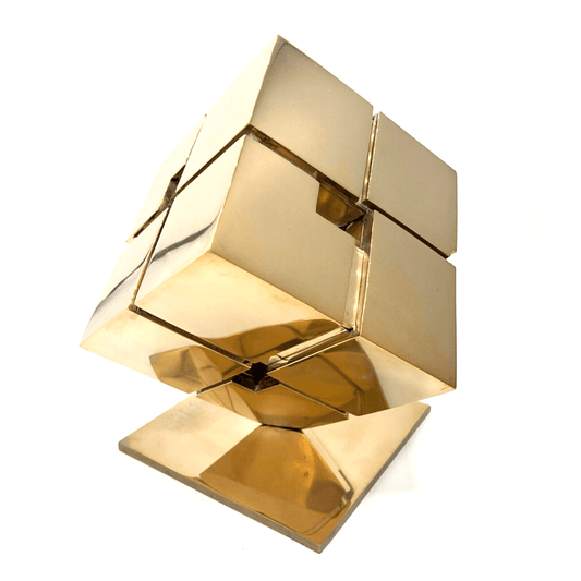 Tony Rosenthal Maquette Marty's Cube 1983 Unique Bronze Sculpture - Joseph K. Levene Fine Art, Ltd.
