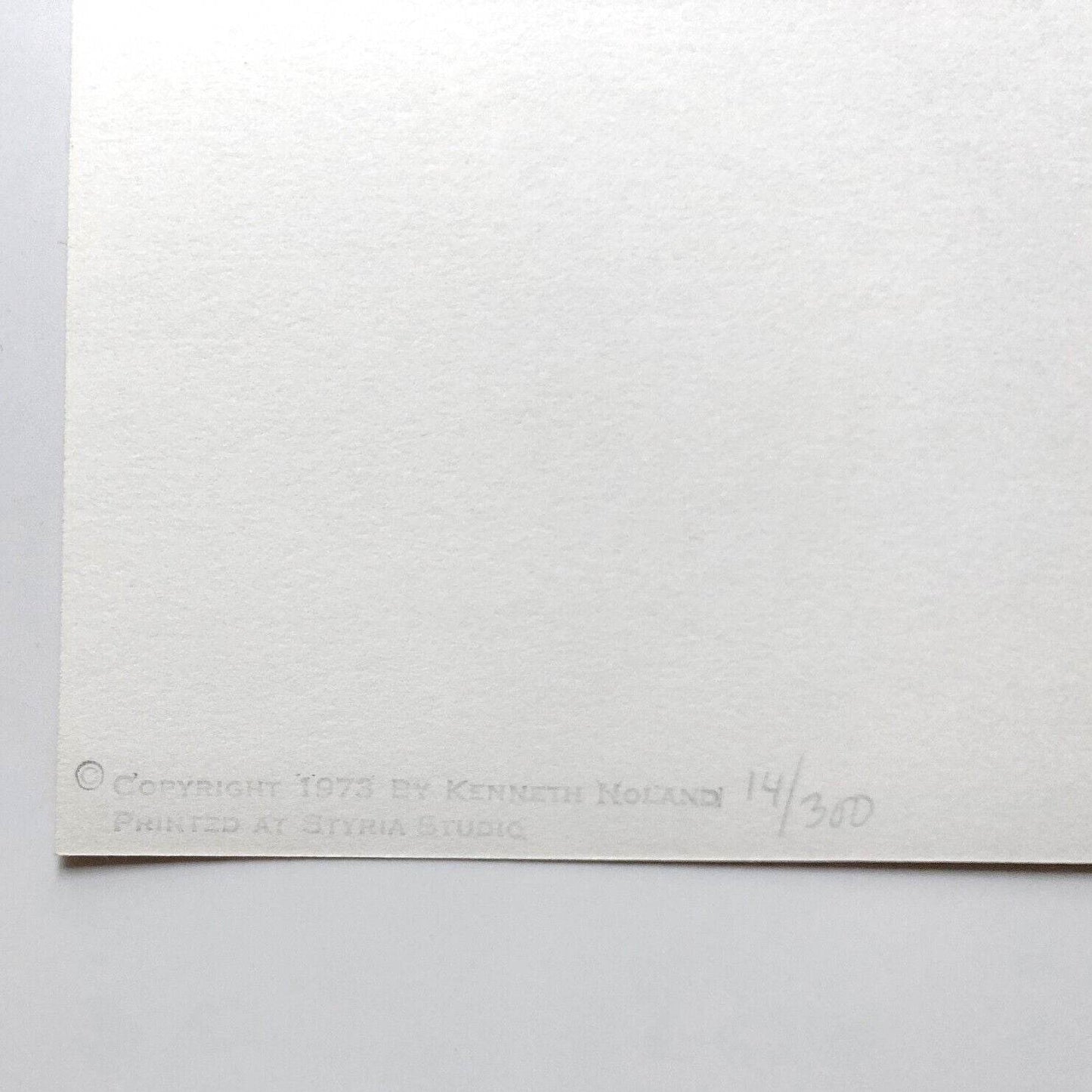 Kenneth Noland Untitled 1973 Limited Edition Color Screenprint - Joseph K. Levene Fine Art, Ltd.