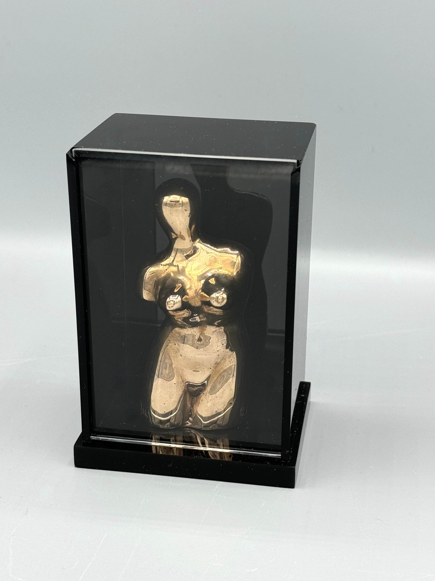 Man Ray Vierge apprivoisée / Domesticated Virgin (Let Me Out), 1969 bronze sculpture