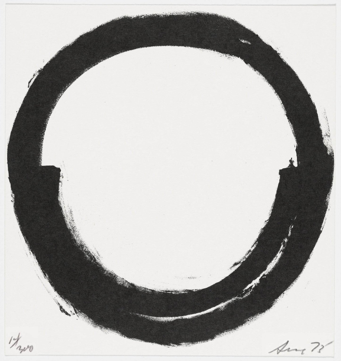 Richard Serra Untitled 1973 Signed Original Lithograph On Rag Paper - Joseph K. Levene Fine Art, Ltd.