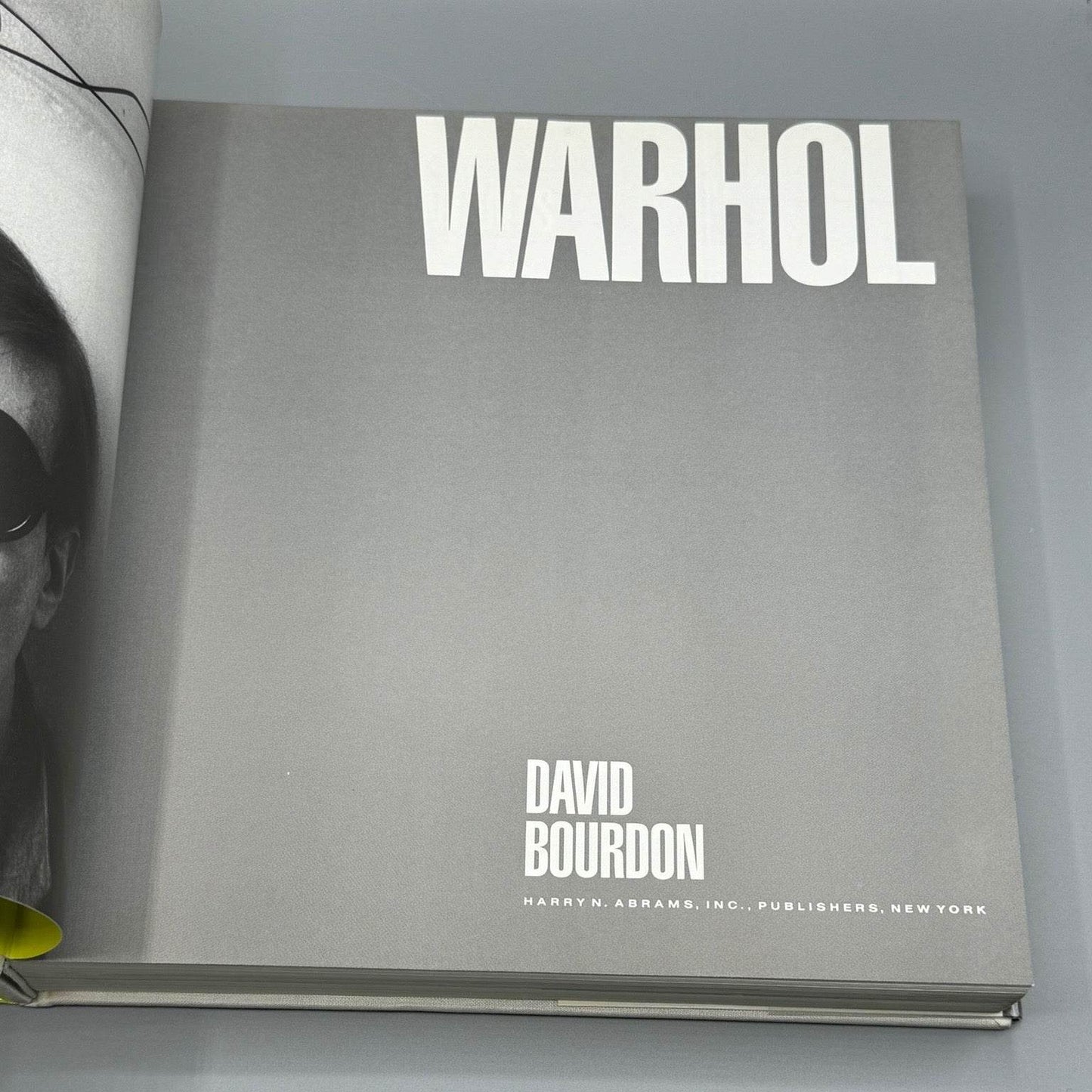 Warhol by David Bourdon, 1989 Hard.Cover with Dust Jacket - Joseph K. Levene Fine Art, Ltd.