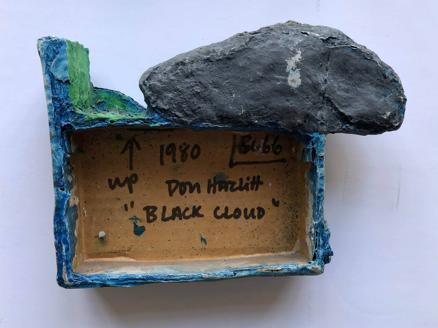 Don Hazlitt Black Cloud 1980 Signed Unique Sculpture - Joseph K. Levene Fine Art, Ltd.