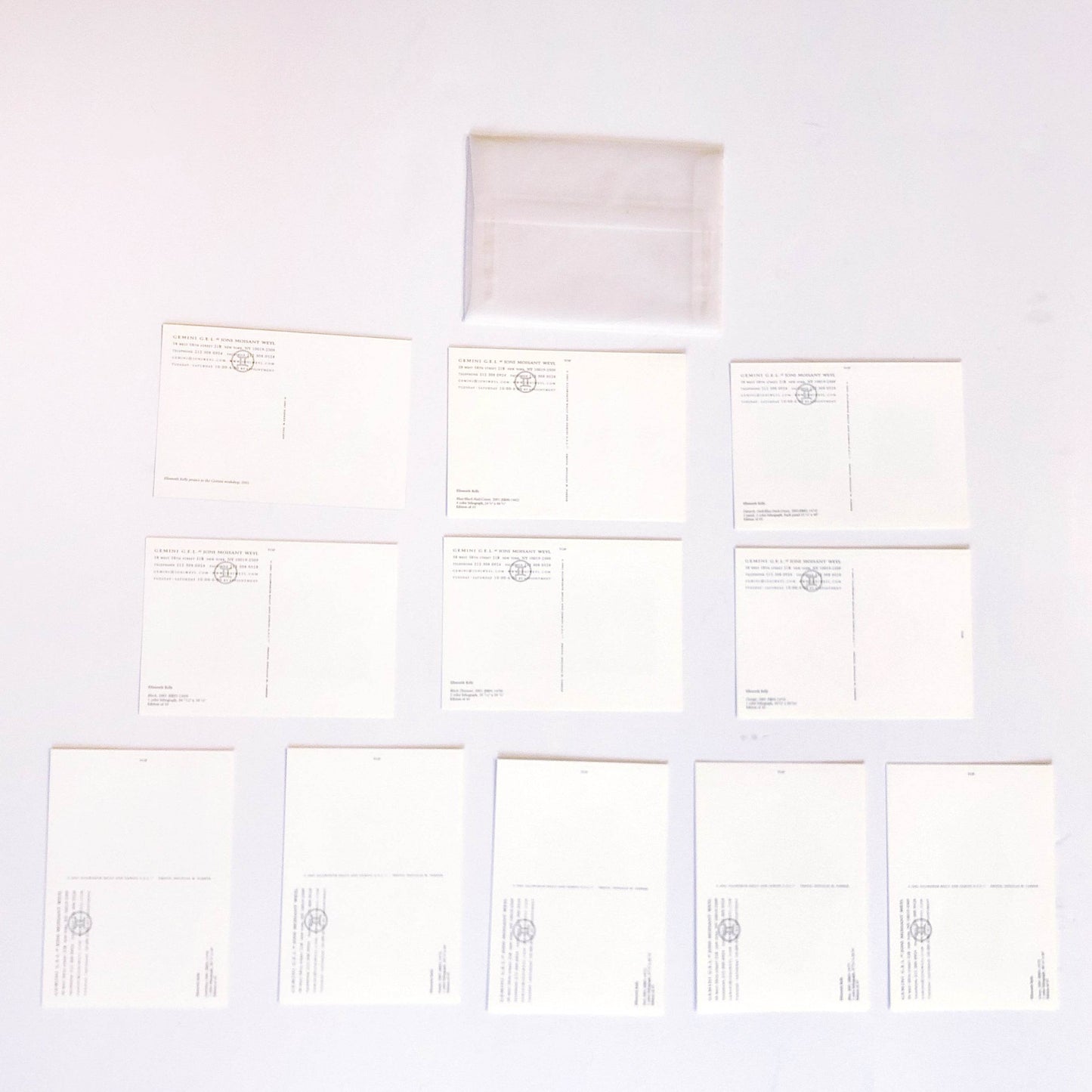 Ellsworth Kelly 2001 Set 10 Miniature Gemini G.E.L. Color Offset Lithographs - Joseph K. Levene Fine Art, Ltd.