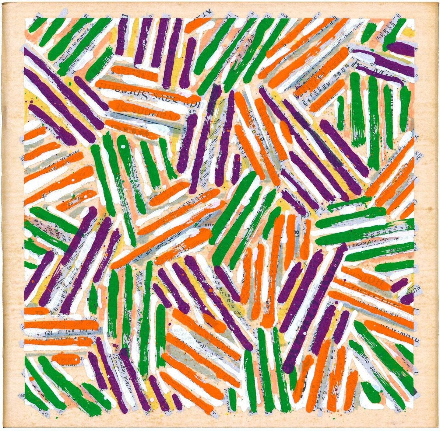 Jasper Johns 1977 ULAE 186/S13 Crosshatch Ltd Ed Color Screenprint - Joseph K. Levene Fine Art, Ltd.