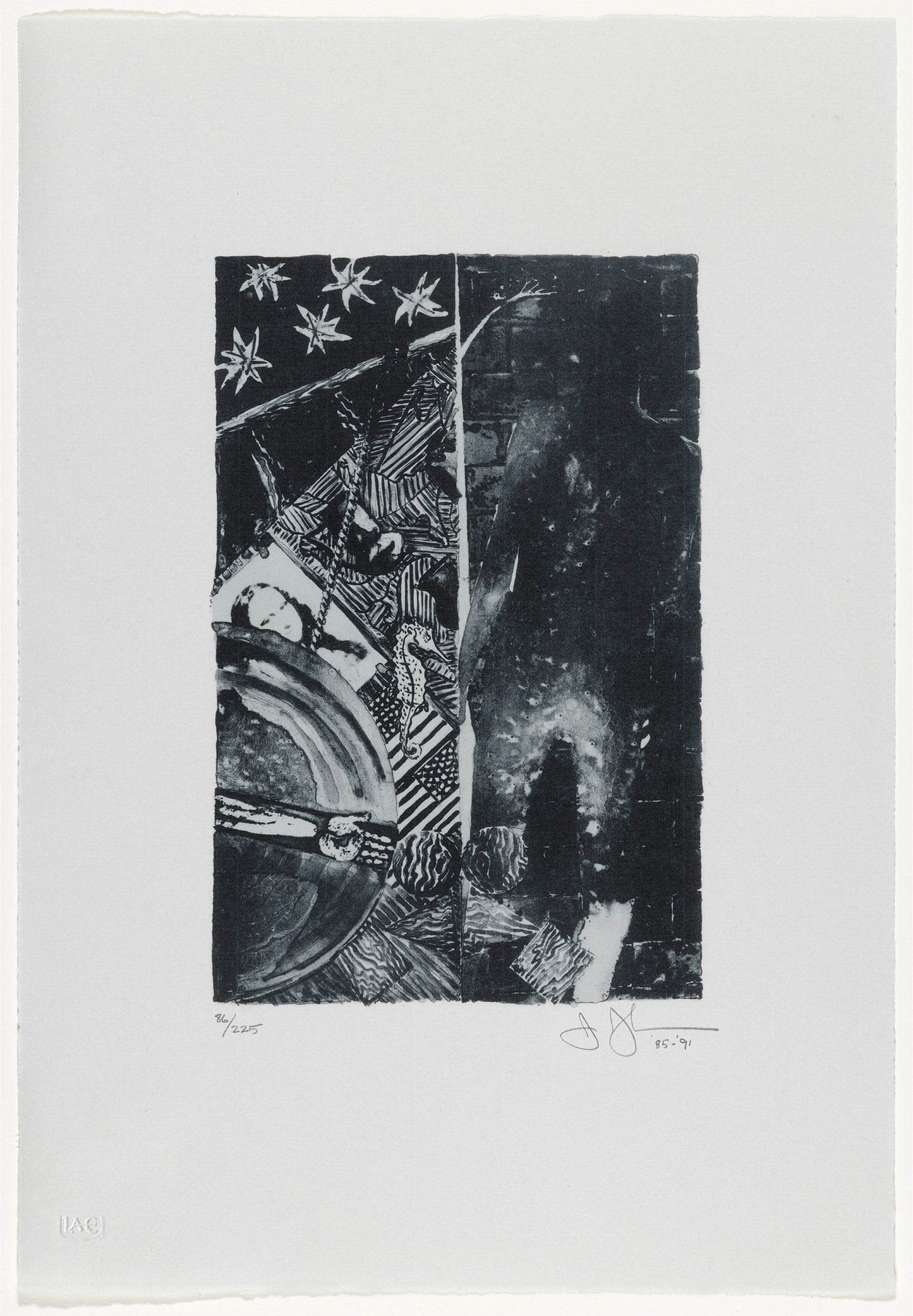 Jasper Johns Summer Blue 1985-91 ULAE 254 Original Color Lithograph - Joseph K. Levene Fine Art, Ltd.
