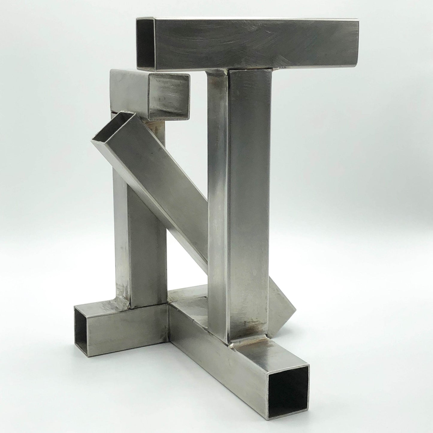Tony Rosenthal Maquette T-Square 1975 Signed Unique Steel Sculpture - Joseph K. Levene Fine Art, Ltd.