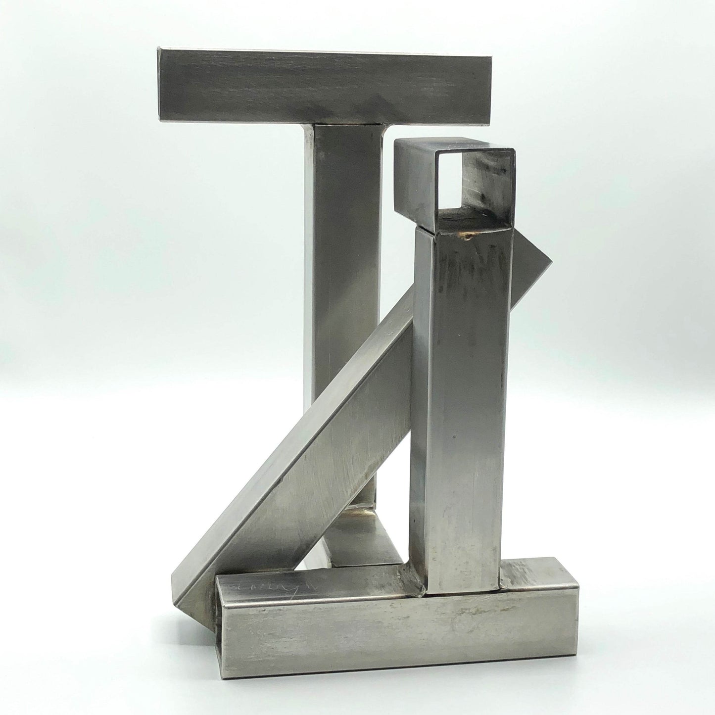 Tony Rosenthal Maquette T-Square 1975 Signed Unique Steel Sculpture - Joseph K. Levene Fine Art, Ltd.