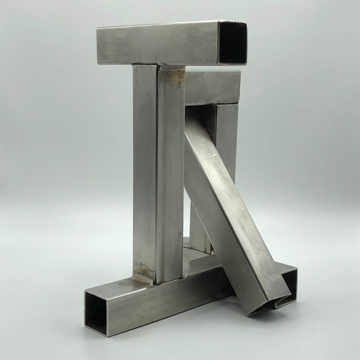 Tony Rosenthal Maquette T-Square 1975 Signed Unique Steel Sculpture - Joseph K. Levene Fine Art, Ltd.