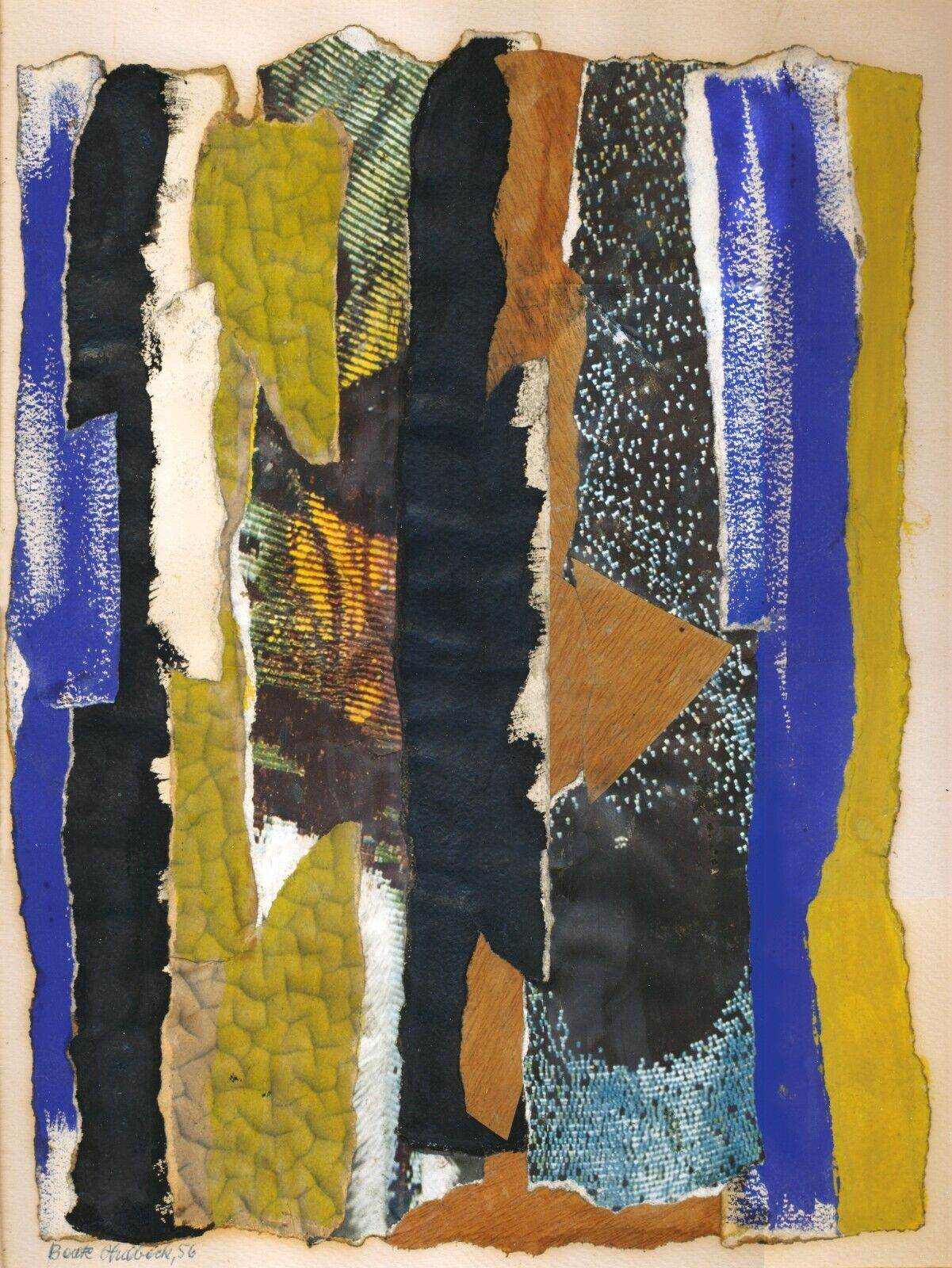 Beate Hulbeck Untitled 1956 Unique Signed Dated Dada Collage - Joseph K. Levene Fine Art, Ltd.