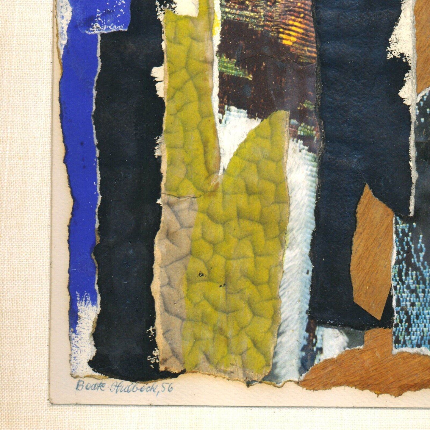 Beate Hulbeck Untitled 1956 Unique Signed Dated Dada Collage - Joseph K. Levene Fine Art, Ltd.