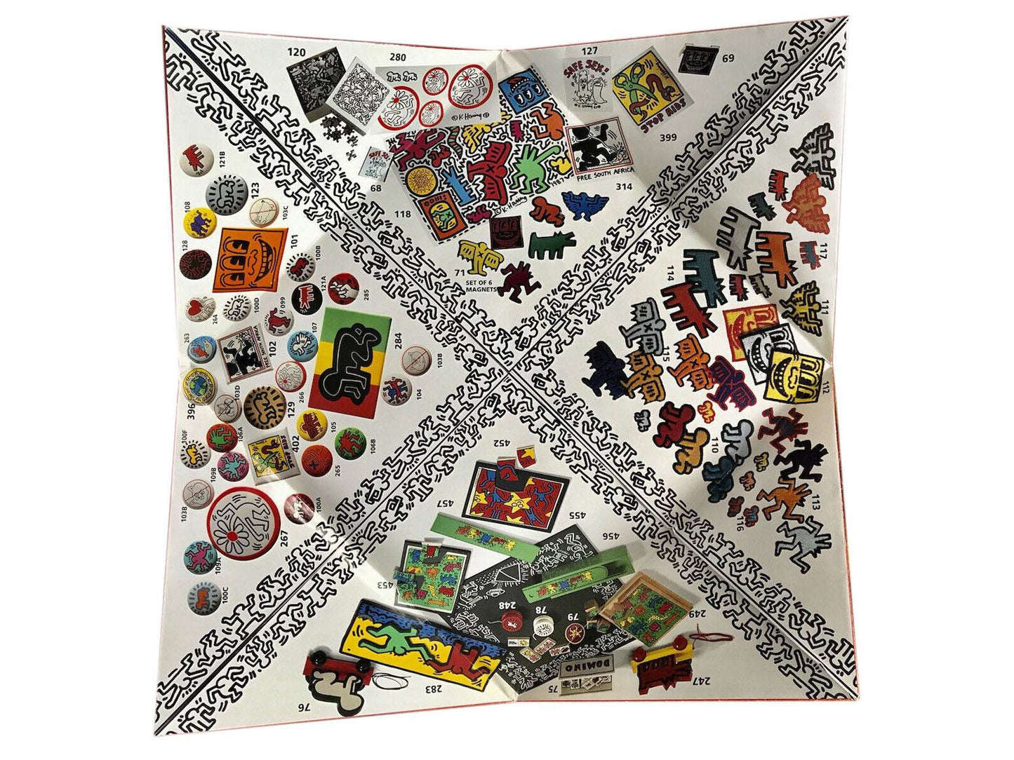 Keith Haring Pop Shop Catalog Fold Out, 1986 - Joseph K. Levene Fine Art, Ltd.