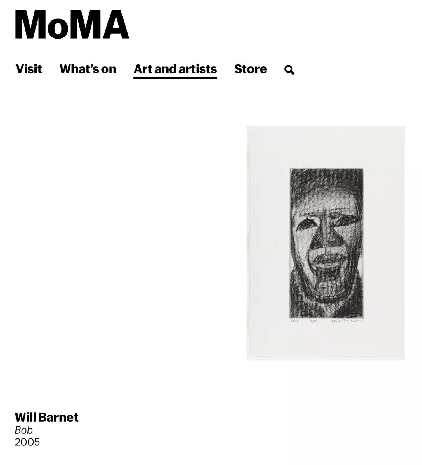 Will Barnet Bob 2004 Signed Numbered Titled Limited Edition Lithograph - Joseph K. Levene Fine Art, Ltd.