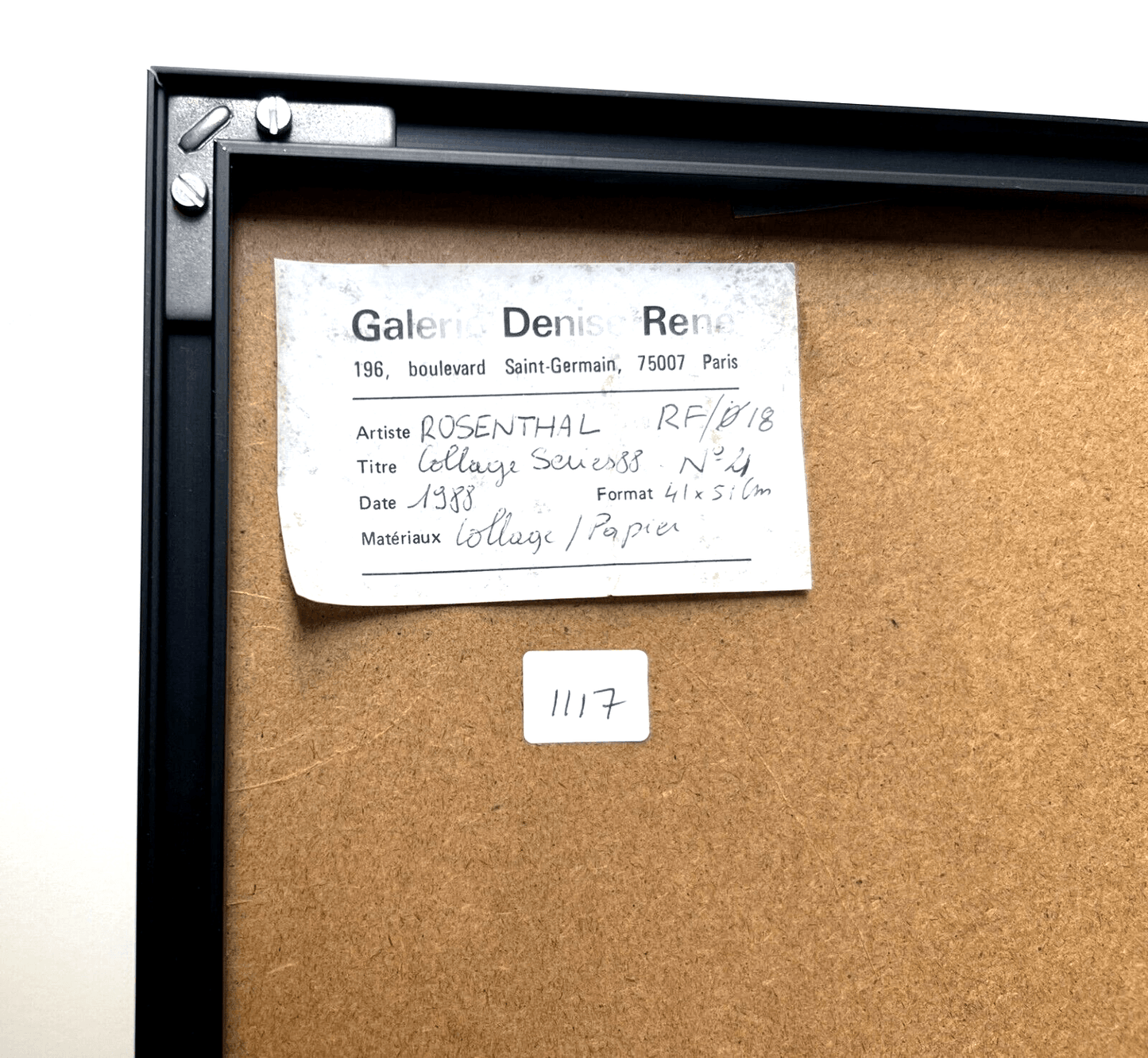 Tony Rosenthal Untitled, 1988 Signed Dated Unique Collage Paper - Joseph K. Levene Fine Art, Ltd.