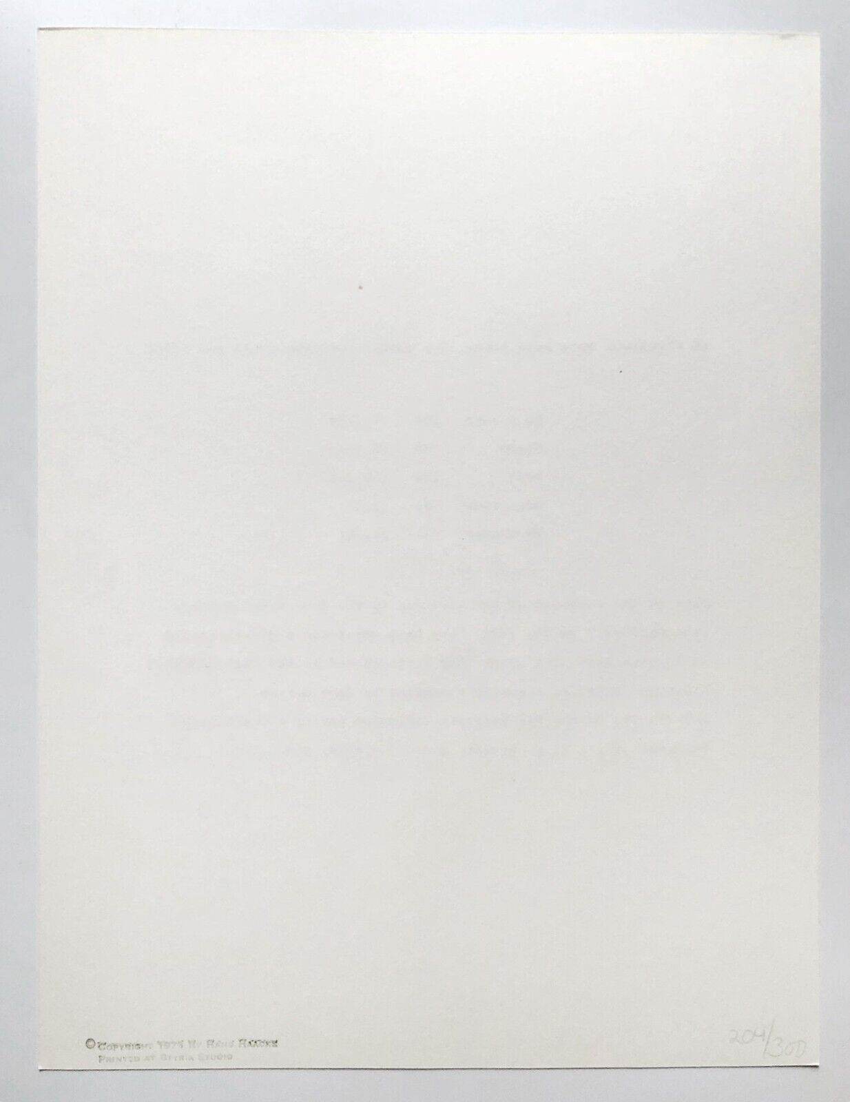 Hans Haacke Untitled, 1973 Numbered Limited Edition Screenprint - Joseph K. Levene Fine Art, Ltd.