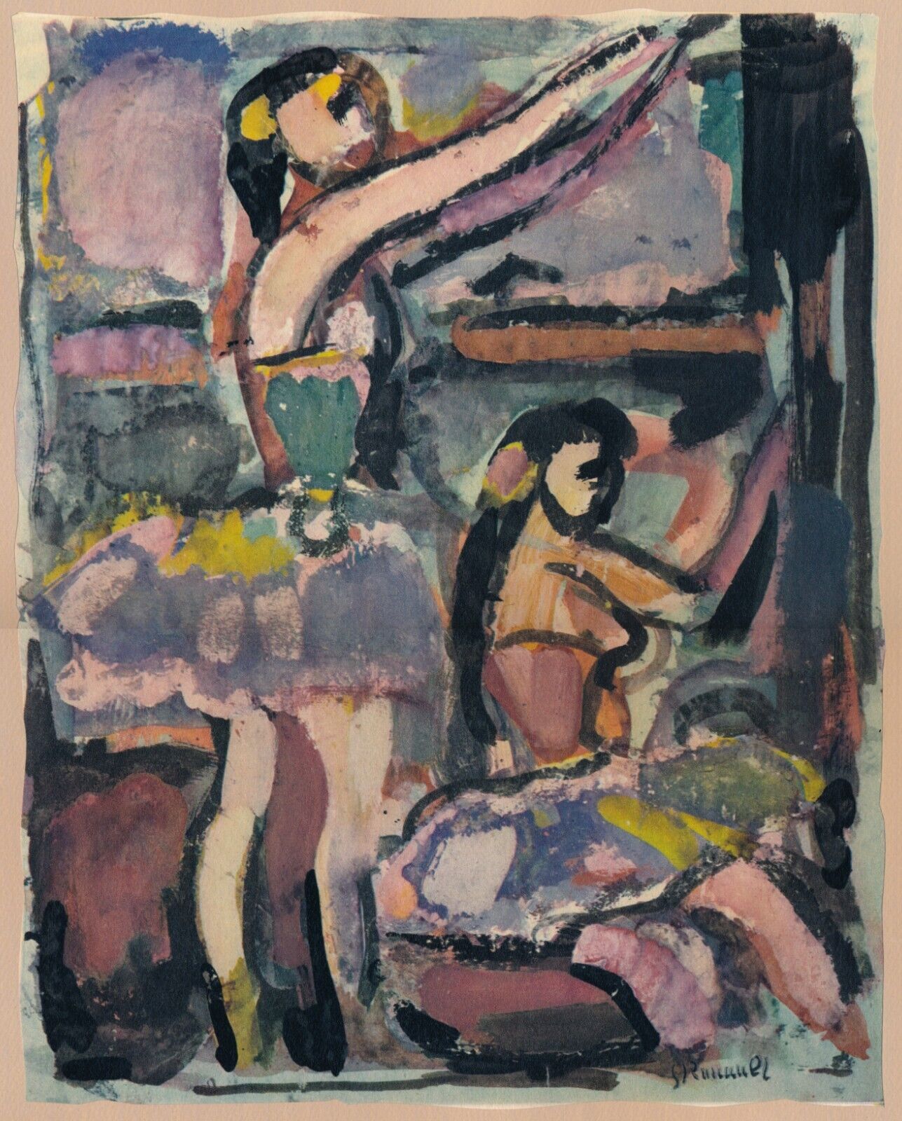 George Rouault Divertissement, 1943 Portfolio 15 Offset Color Lithographs