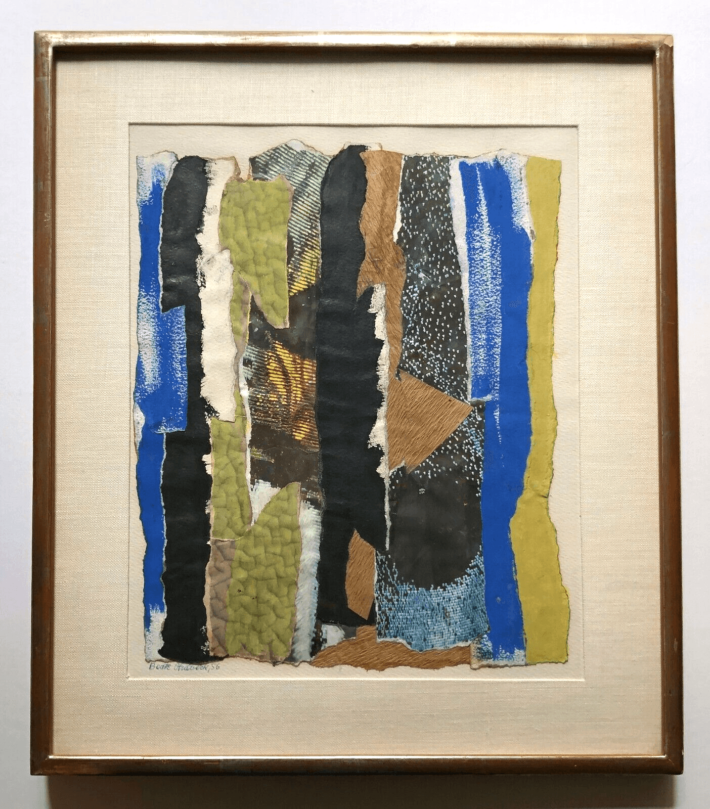 Beate Hulbeck Untitled 1956 Unique Signed Dated Dada Collage - Joseph K. Levene Fine Art, Ltd.