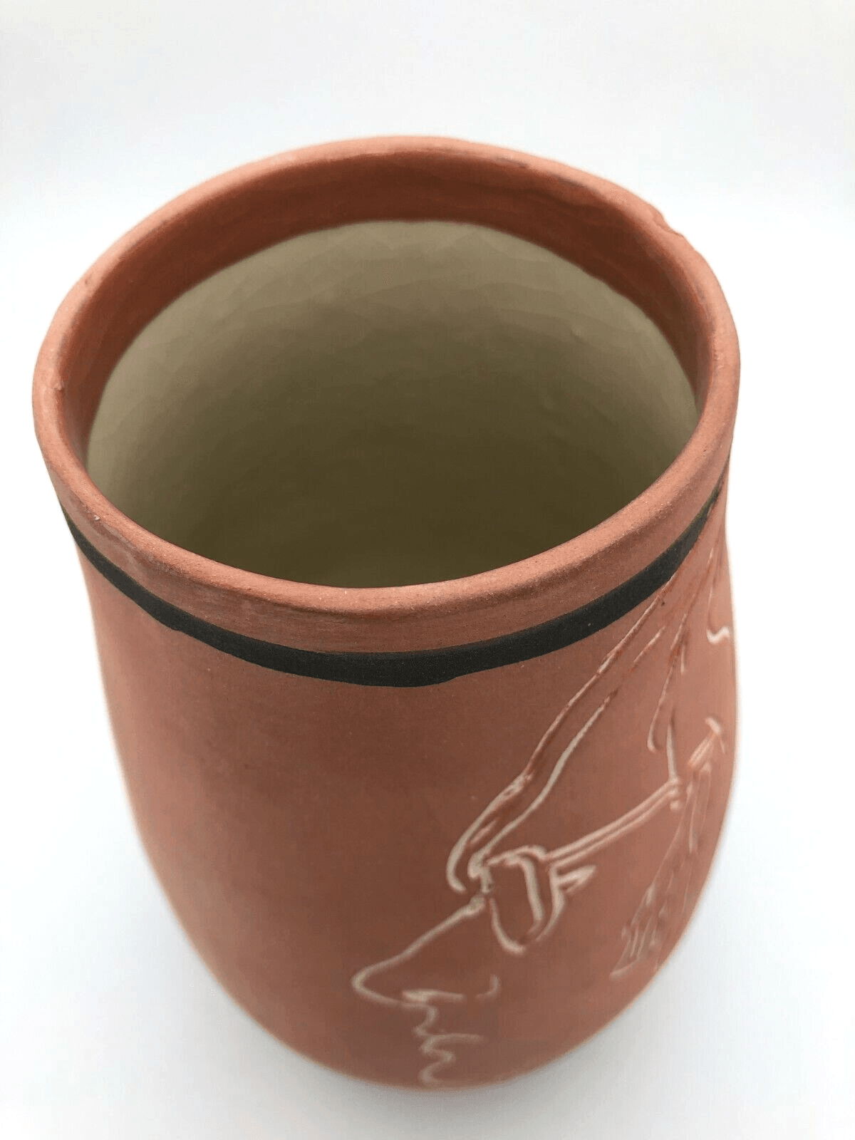 George Schneeman Lewis 1980 Ceramic Vase Holly Solomon Provenance - Joseph K. Levene Fine Art, Ltd.