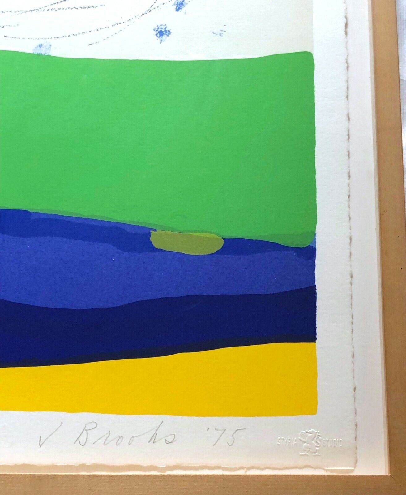 James Brooks Concord 1975 Signed Ltd Ed Color Screenprint - Joseph K. Levene Fine Art, Ltd.