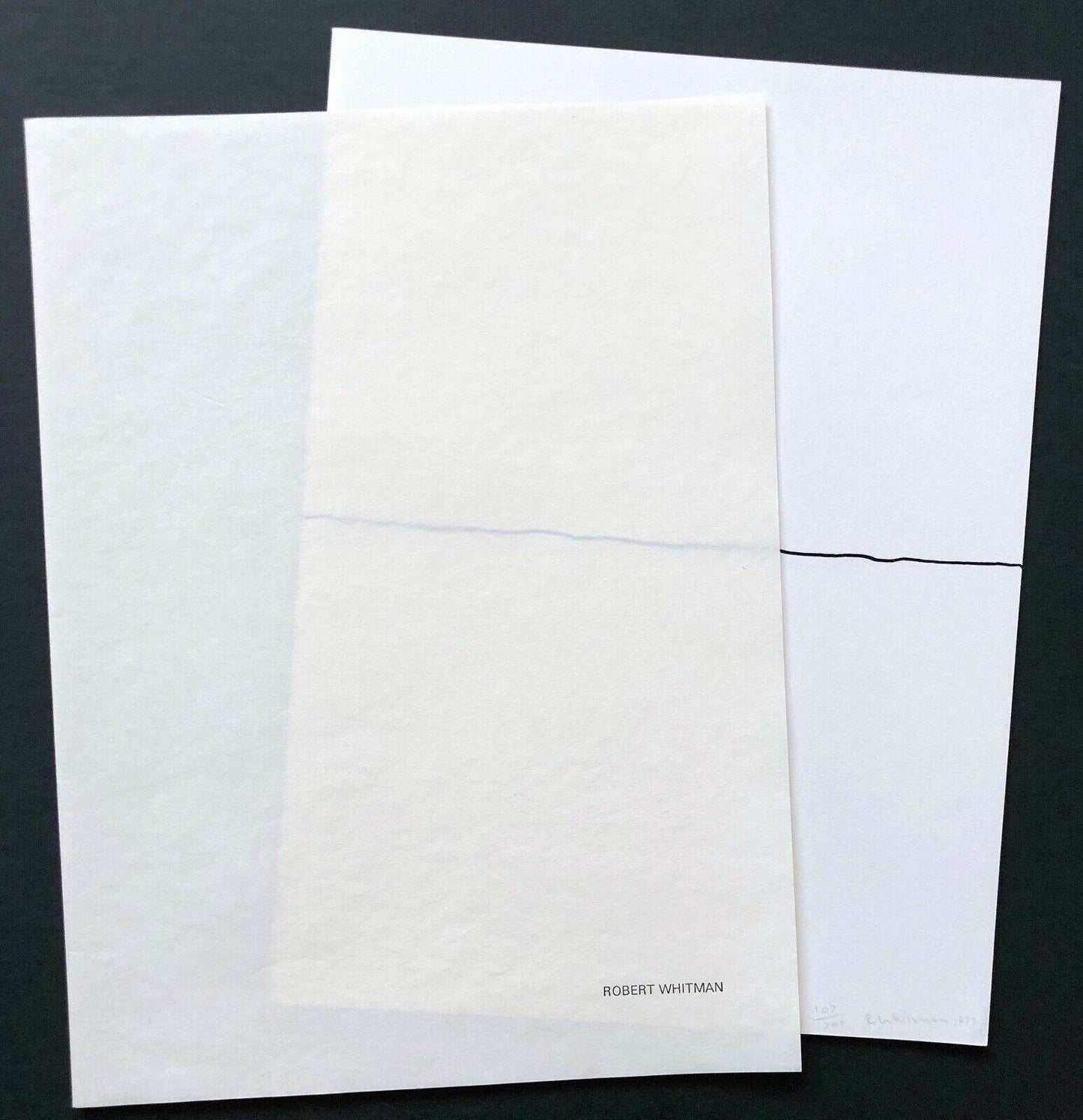 Robert Whitman Untitled 1973 Signed 2 Sided Screenprint - Joseph K. Levene Fine Art, Ltd.