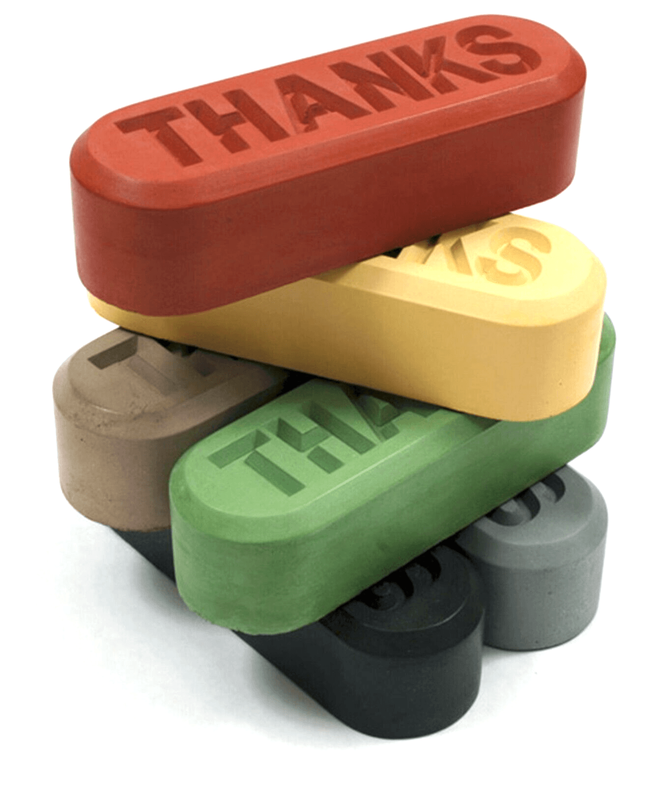 Allan McCollum Set of Six THANKS 1997 Signed Multiples - Joseph K. Levene Fine Art, Ltd.