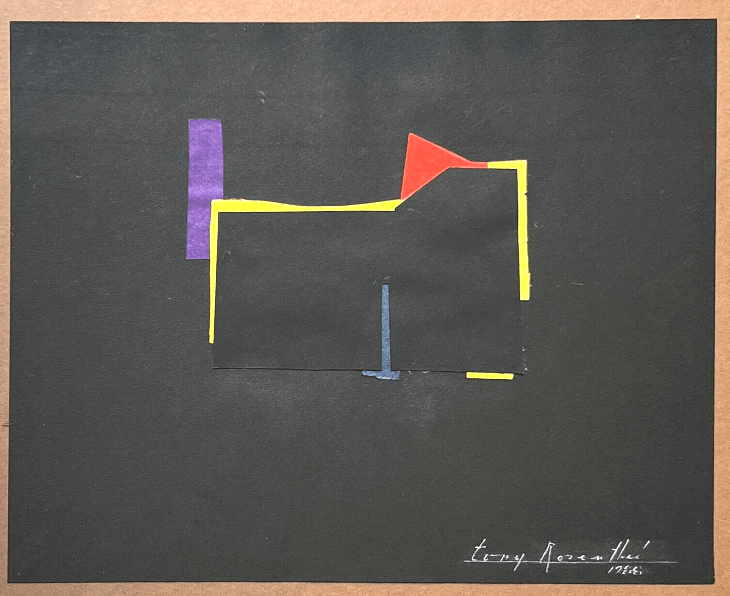 Tony Rosenthal Untitled, 1988 Signed Dated Unique Collage Paper - Joseph K. Levene Fine Art, Ltd.