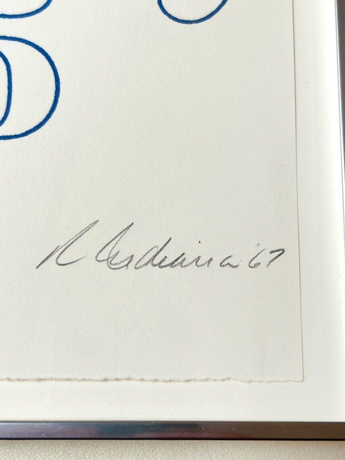 Robert Indiana 55555, 1967 Rubber Stamp Print Stamped Indelibly - Joseph K. Levene Fine Art, Ltd.