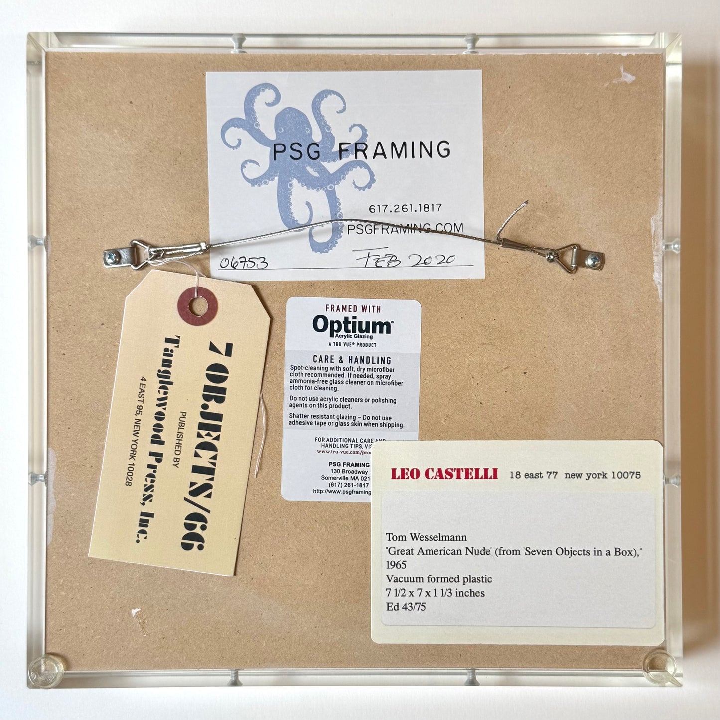 Tom Wesselmann Little Nude 1966 I.C.A. 6 Signed Multiple