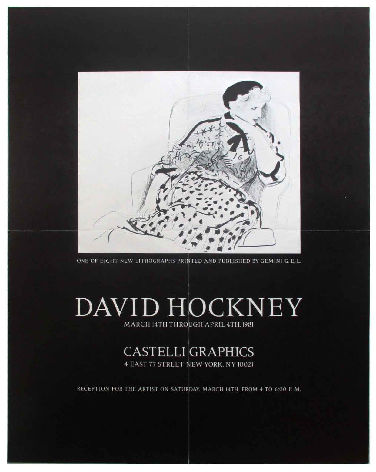 David Hockney Poster, 1981