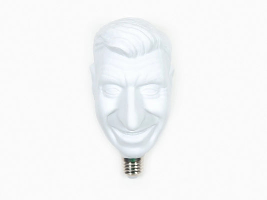 Maurizio Cattelan Yes! 2019 porcelain, LED lightbulb