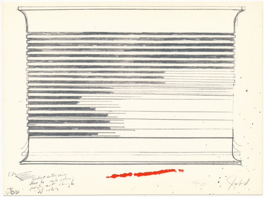Donald Judd Untitled 1973 Signed Numbered LTD ED Lithograph Unframed
