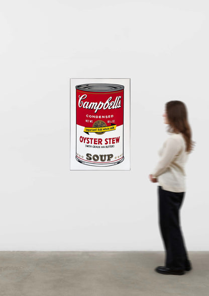 Andy Warhol Campbell's Soup II: Oyster Stew (F&S II 60), 1969 Shown For Scale 
