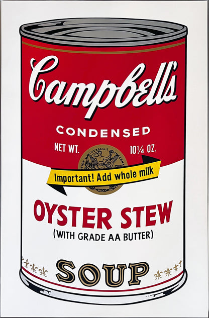 Andy Warhol Campbell's Soup II: Oyster Stew (F&S II 60), 1969 Museum Quality Impression