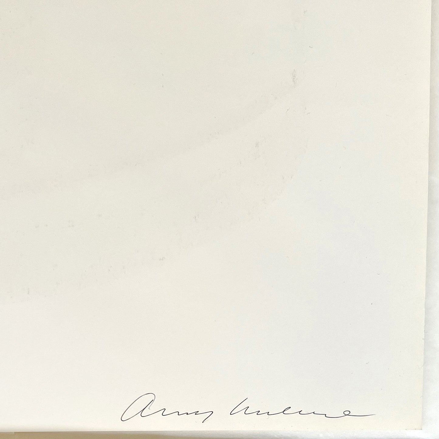 Hand signed "Andy Warhol" in black ball-point pen on verso: Andy Warhol Campbell's Soup II: Oyster Stew (F&S II 60), 1969