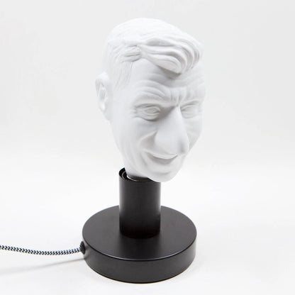 Another view: Maurizio Cattelan Yes! 2019 porcelain Limited Edition LED in lamp base, not included. 