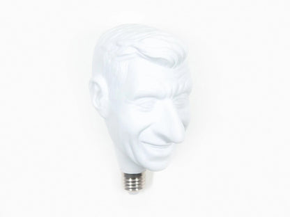 Another view: Maurizio Cattelan Yes! 2019 porcelain Limited Edition LED lightbulb